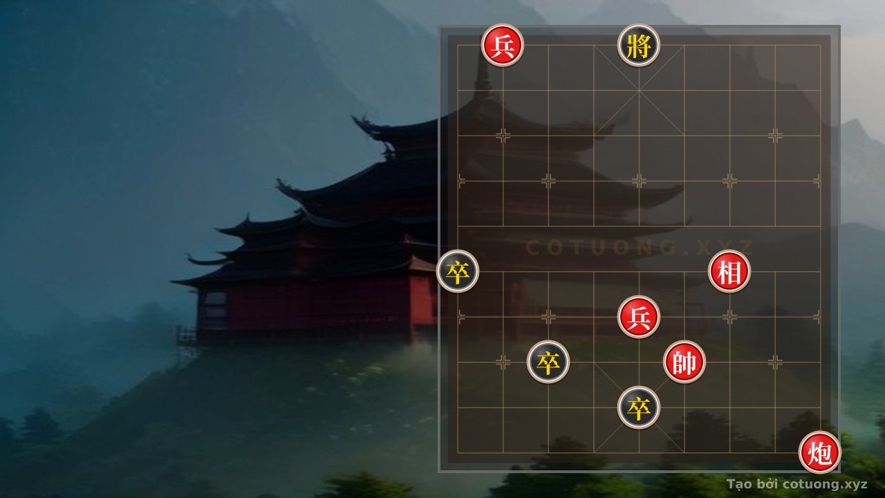 Thế cờ: Xiangqi Pro Tips: When the Black General Dances Amidst a Storm of Cannons - A Ruthless Yet Calm Endgame — Cờ Tướng Online