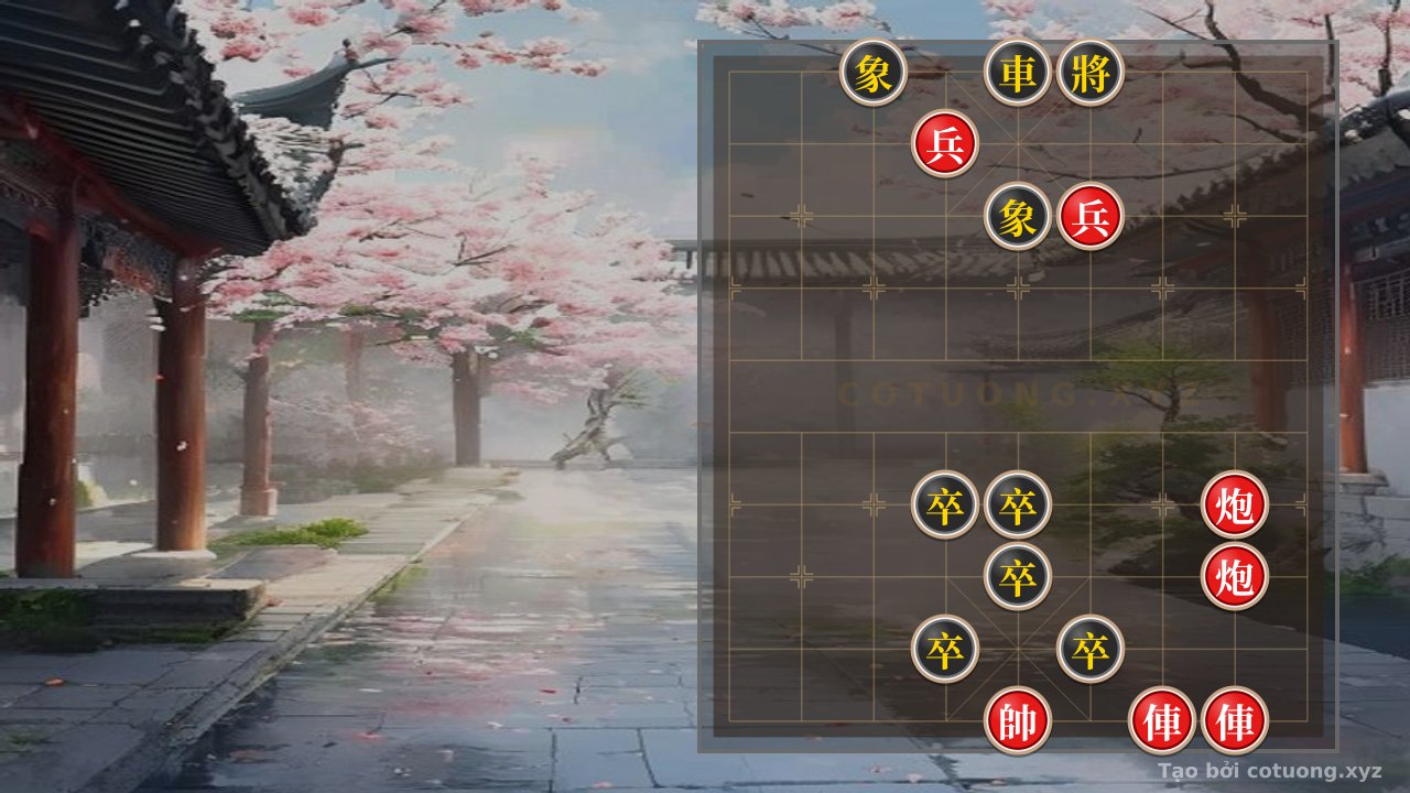 Thế cờ: Xiangqi Position: Red Cannon Retreats to 2-4 - Red's Killing Strategy — Cờ Tướng Online
