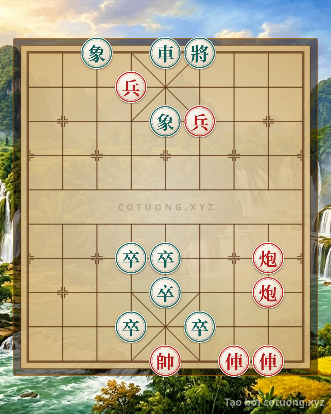 Thử Thách: Thế Cờ Tướng: Pháo Đỏ Thoái Lộ 2 Hàng 4 - Chiến Thuật Sát Pháp Cho Đỏ - Bạn có thể giải được?