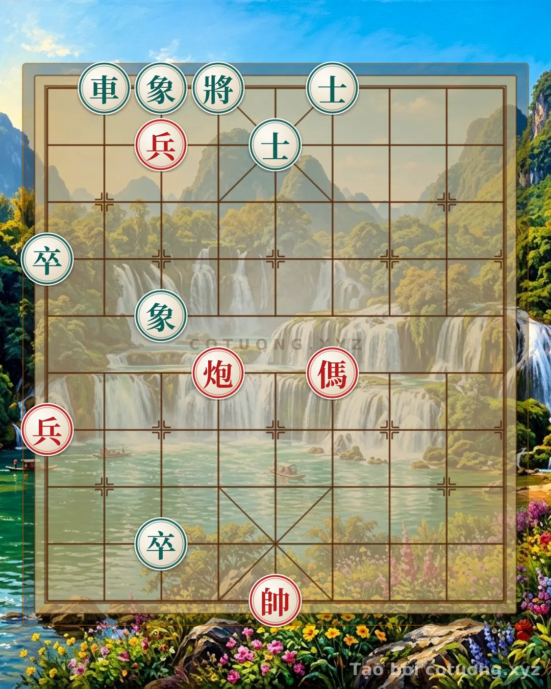 Thế cờ: Thế Cờ Tướng Áp Đảo: 