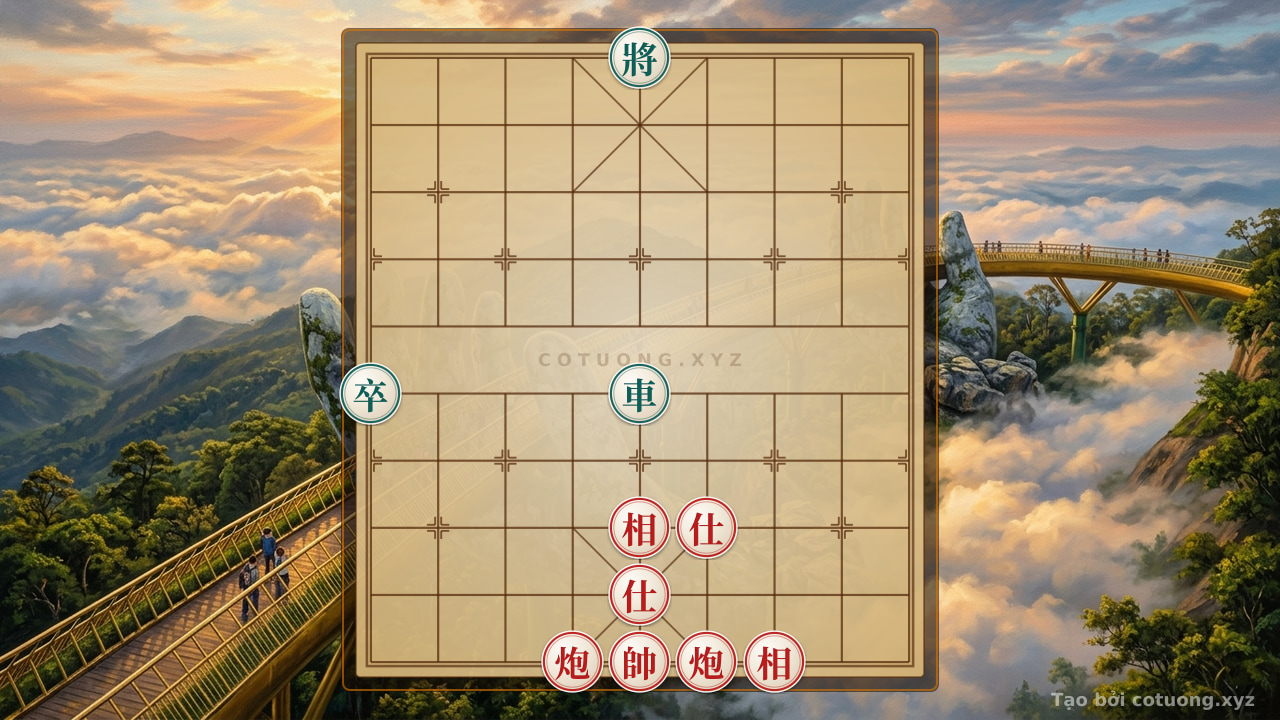 Thế cờ: The Secret of the 'Red Cannon' in Xiangqi: Deception Tactics and Checkmate — Cờ Tướng Online