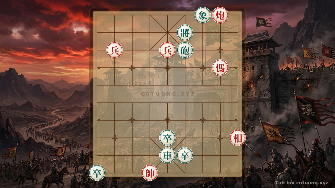 Thế cờ: Black's Defense in Xiangqi: The Art of Chess Symphony - Play Chinese Chess Online for Free — Cờ Tướng Online