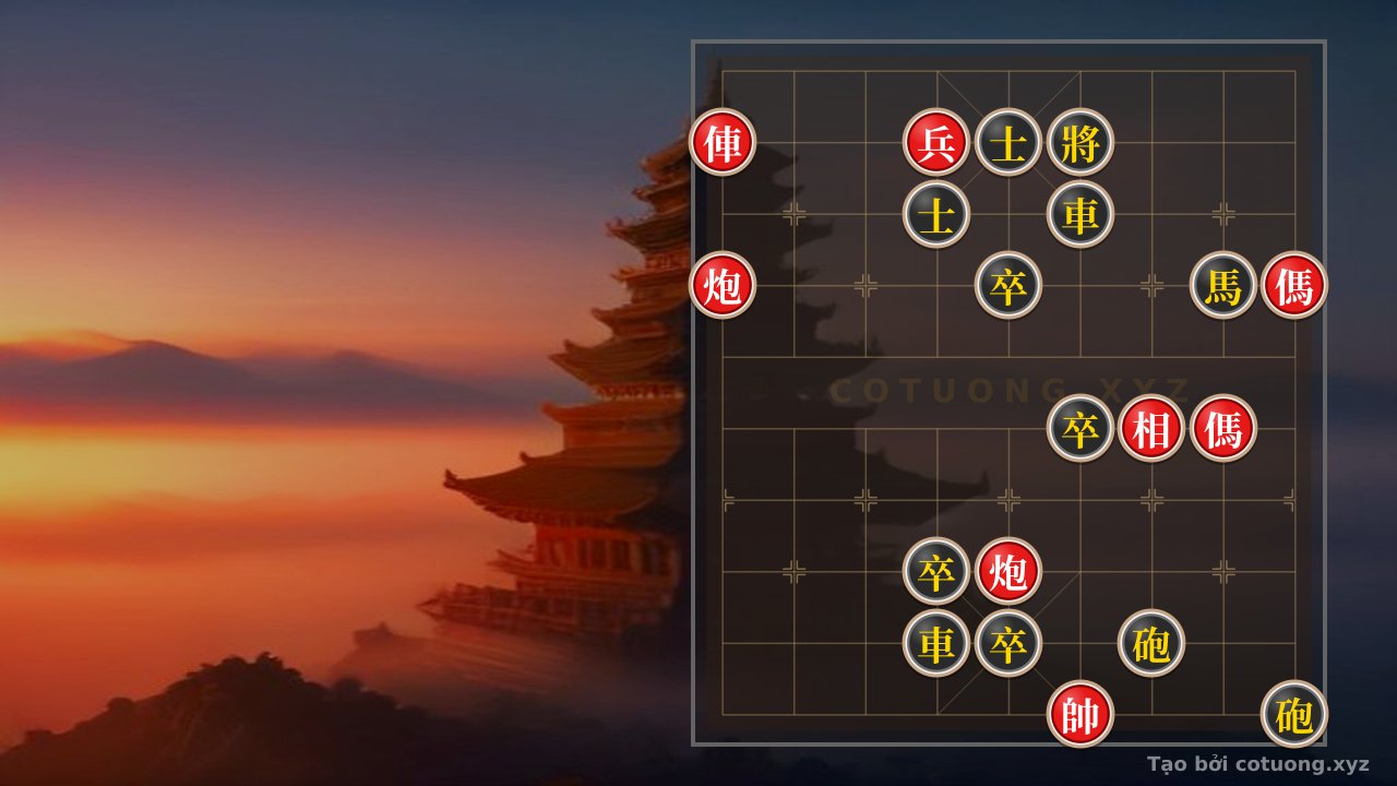 Thế cờ: Red Chariot at 9th File, 9th Rank: A Deadly Trap for the Opponent in an Extremely Difficult Position — Cờ Tướng Online