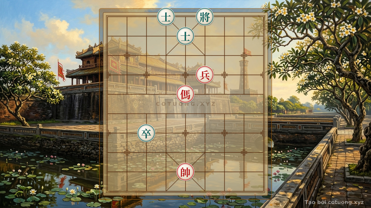 Thế cờ: Red General's Pawn: Red Pawn on 4th Rank 7 - Winning Strategy from a 'Weak' Position — Cờ Tướng Online
