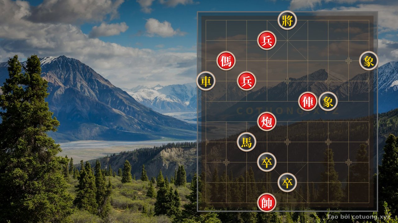 Thế cờ: The 'Empty Cannon' Trap on File 6: Red's Ultimate Strategy in Chinese Chess — Cờ Tướng Online