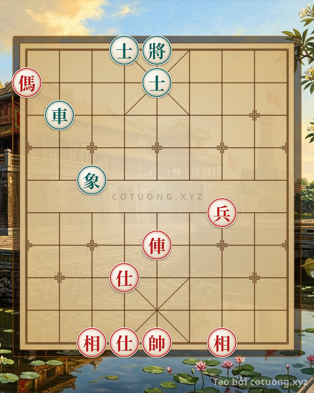 Challenge: The Ultimate Xiangqi Strategy: The Rook and Horse Checkmate That Crushes the Two Advisors and Elephants in One Legendary Move - Can you solve it?