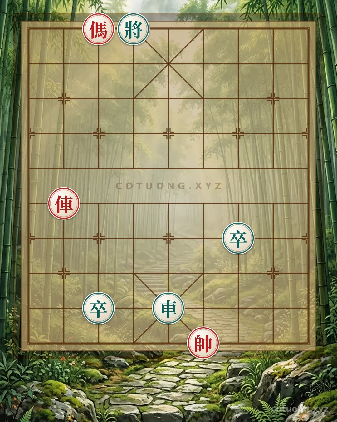 Thế cờ: Grandmaster's 'Chariot Charge' Secret: Checkmate the Black General in 5 Moves — Cờ Tướng Online