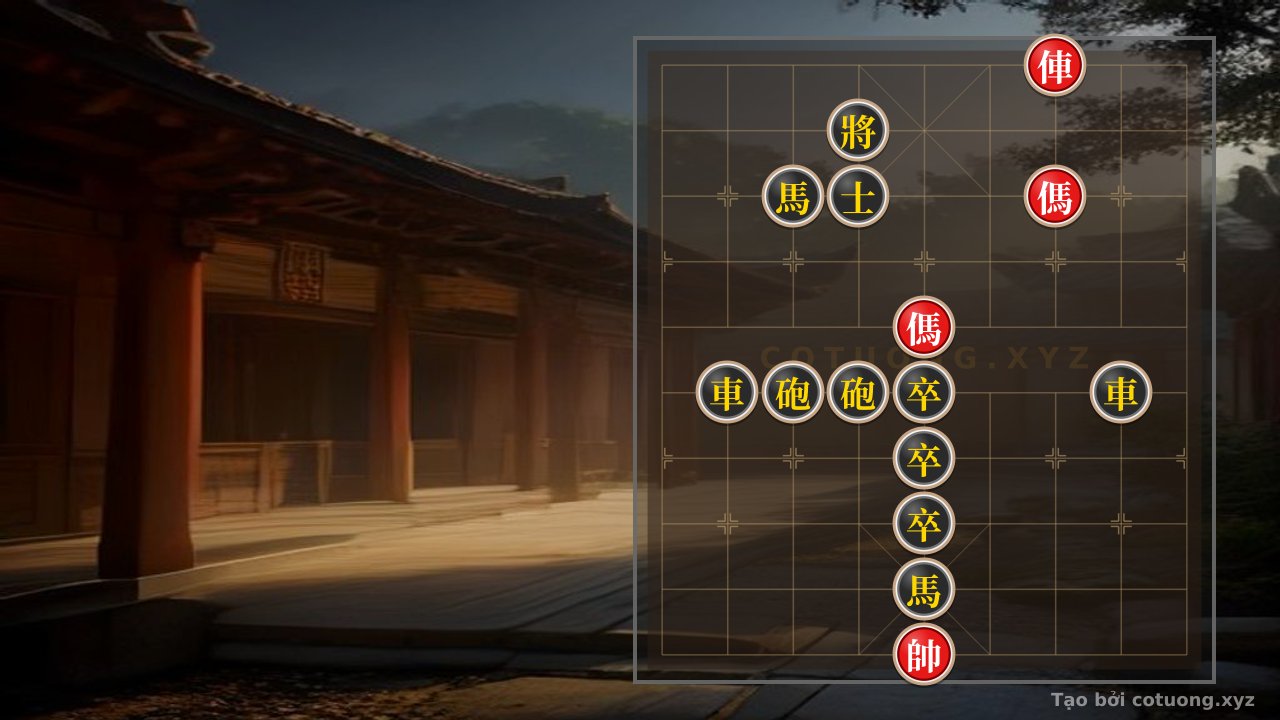 Thế cờ: Red Rook on File 3: The Single Rook's Dramatic Chess Masterpiece — Cờ Tướng Online