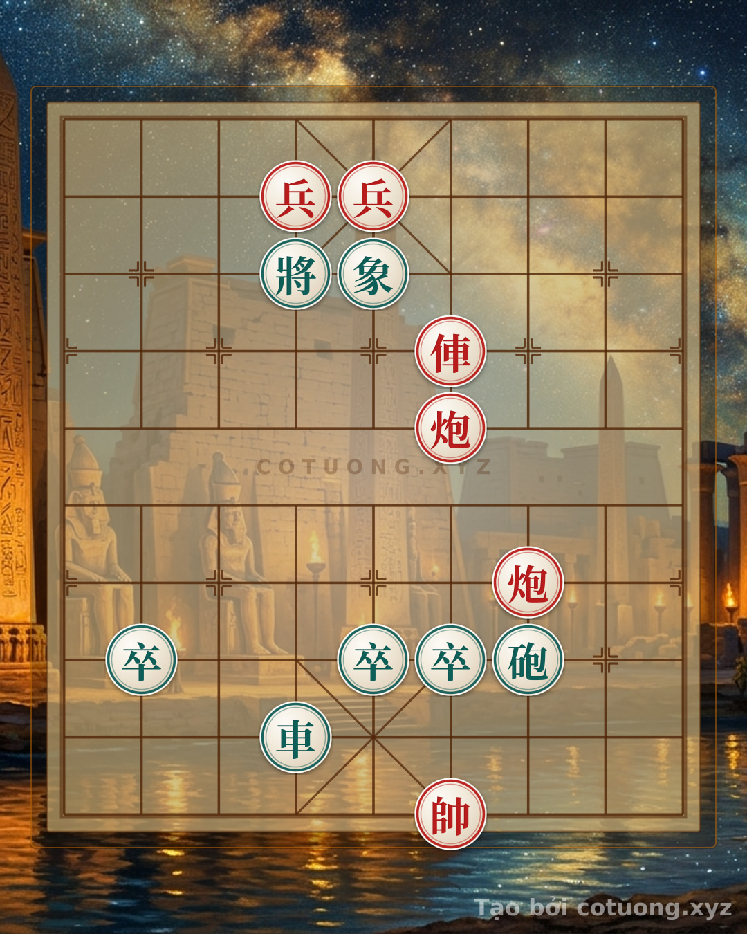 Thế cờ: Red Advantage: Cannon and Chariot in Chinese Chess — Cờ Tướng Online