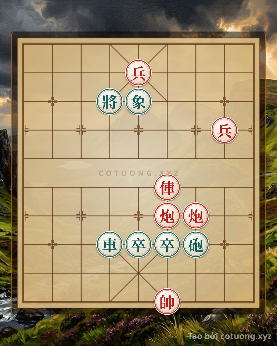 Challenge: Red Pawn on File 5, Rank 9: Brutal Breakthrough Tactics in Chinese Chess - Can you solve it?