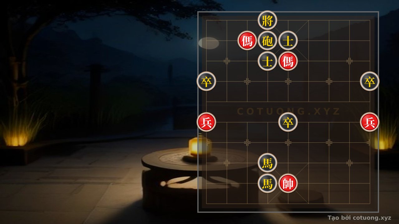 Thế cờ: Red's 7th File, 9th Rank: The First Move to Evade the Black General — Cờ Tướng Online