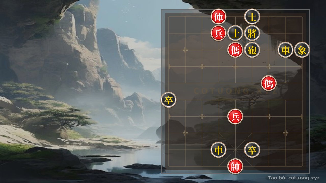 Thế cờ: Red Rook's Straight Attack on File 6: The Deadly Strategy of the Red Rook in Chinese Chess — Cờ Tướng Online
