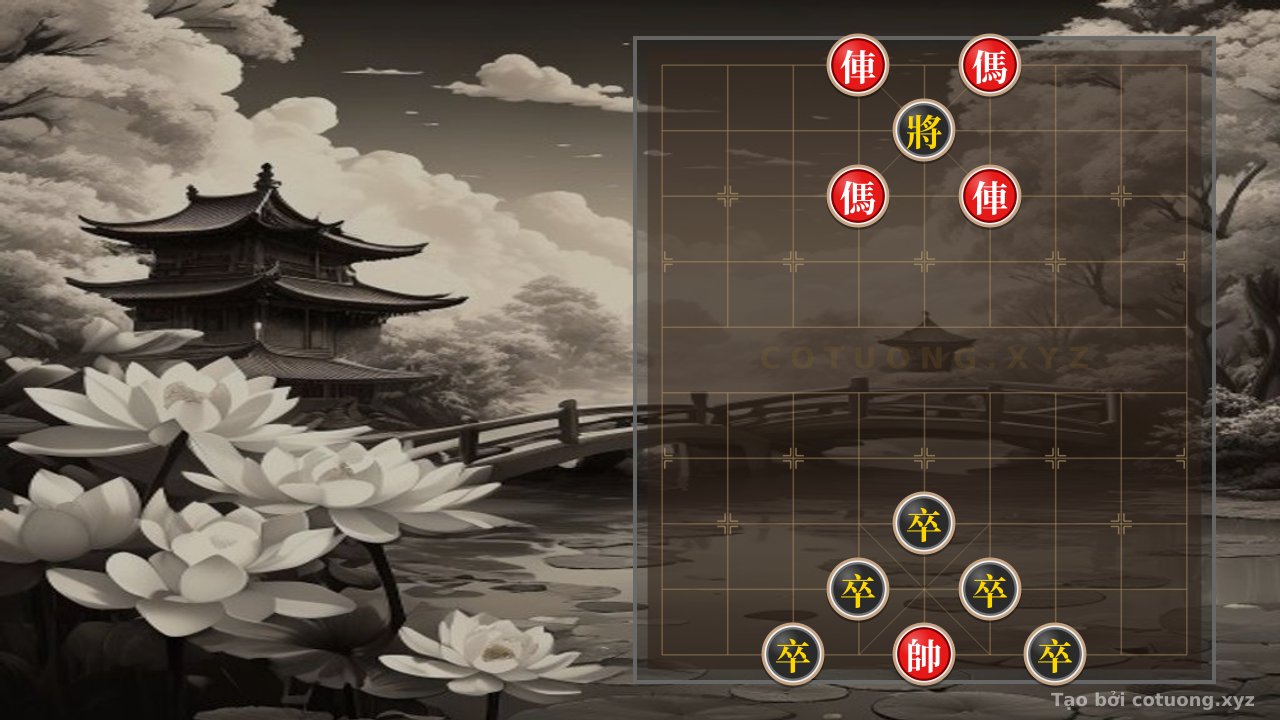 Thế cờ: The 'Red Cliff' Position - Black General's Resilient Defensive Tactics — Cờ Tướng Online