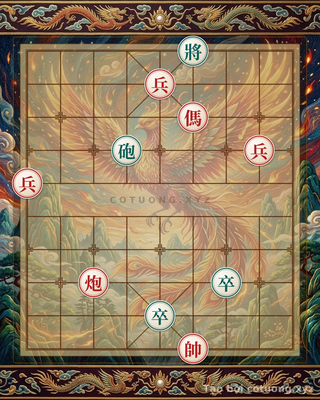 Thế cờ: Class Defense Tactics: How to Counter the 'Red Horse on File 4, Rank 8' Attack in Xiangqi — Cờ Tướng Online