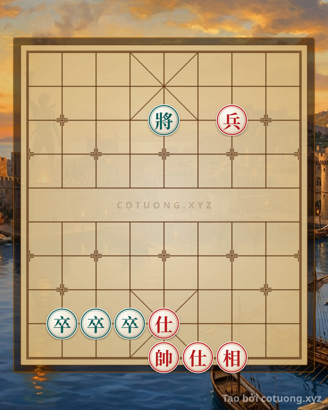 Challenge: The Classic Killing Technique: The 2 Advisors and Elephants Crush the 3 Pawns - When Art Meets Victory - Can you solve it?