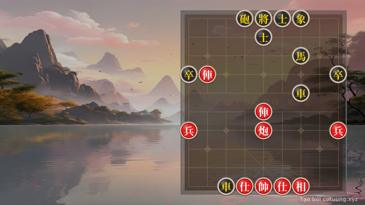Thế cờ: Legendary Counterattack Tips: How Red Flips the Board When Black's Elephant, Cannon, and Horse Attack — Cờ Tướng Online