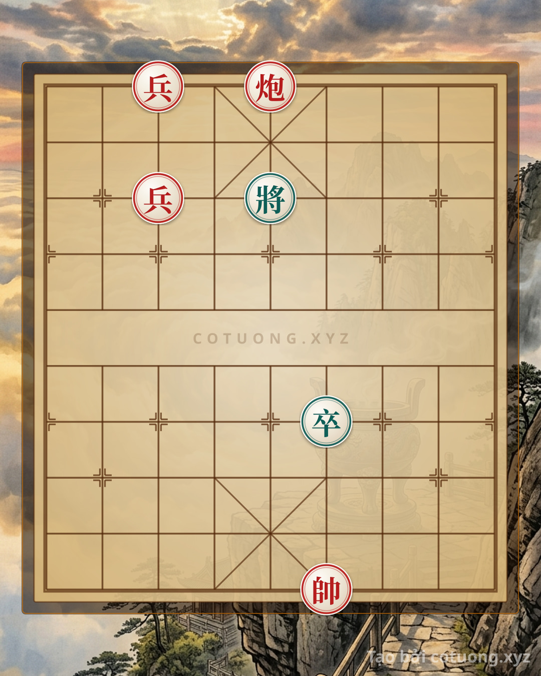 Challenge: Xiangqi: Red Cannon's Opening Attack, Black Pawn's Escape? - Can you solve it?