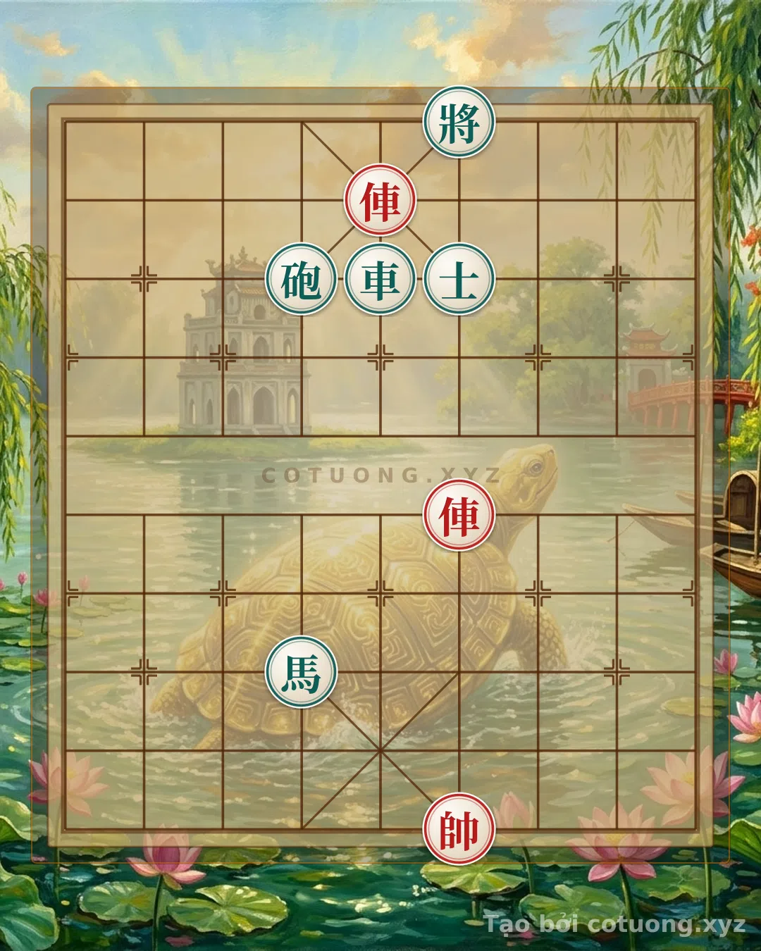 Thế cờ: Decoding the 2 Rooks vs. Cannon Horse Advisor - The Key to Victory in Chinese Chess — Cờ Tướng Online