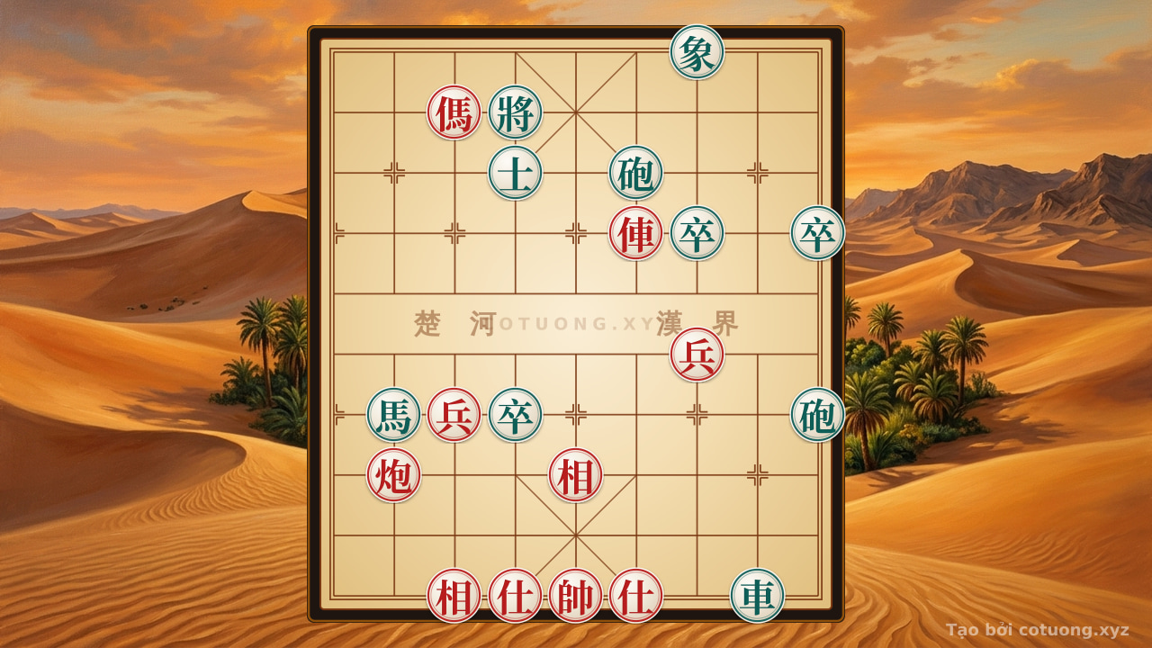 Thế cờ: Red Master's Strategy in the Jianghu Chess Formation of Rook, Cannon, Horse, 2 Pawns, 2 Advisors, and 2 Elephants – Breaking with a Discarded Move — Cờ Tướng Online
