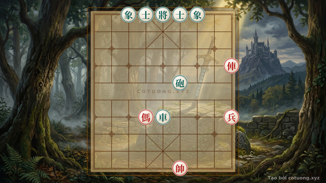 Thế cờ: The Ultimate Speed Checkmate: The Rook-Horse Choke Attack Crushes the Cannon, 2 Advisors, and 2 Elephants in an Instant — Cờ Tướng Online