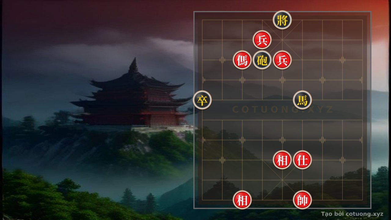 Thế cờ: Xiangqi Position: Black Cannon vs Red Horse at File 6 - Tactical Tips to Win — Cờ Tướng Online