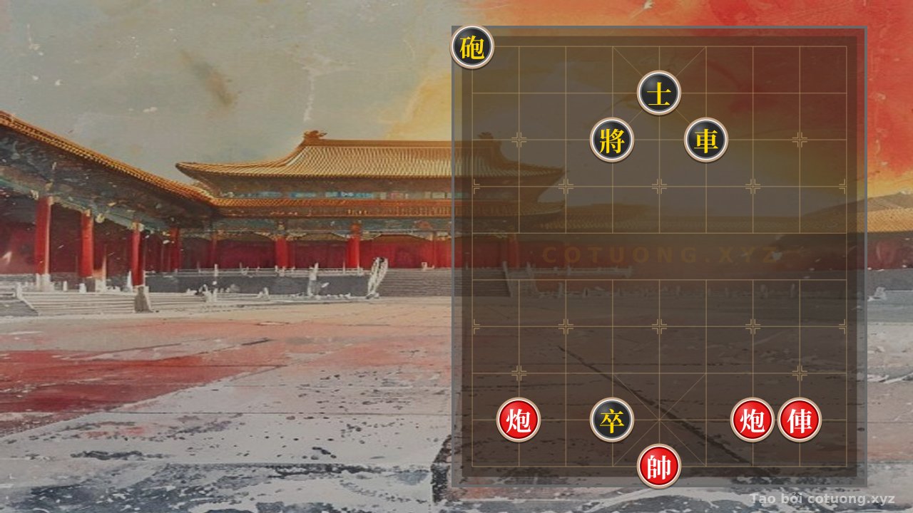 Thế cờ: Xiangqi Master's Secret: When the Red Double Cannon Faces the Black Rook Cannon - What Escape Route Does the Red Army Have? — Cờ Tướng Online