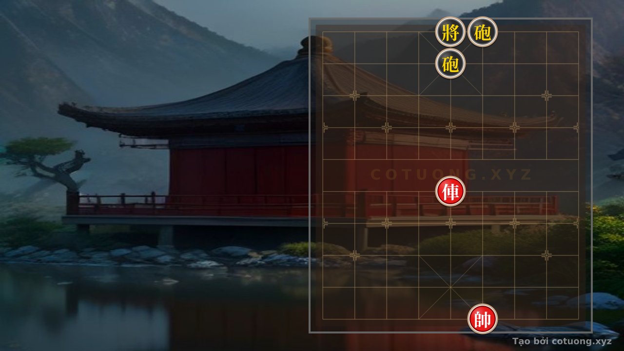 Thế cờ: Xiangqi: Defensive Tactics with Red Chariot and Red General Exposed on the 4th File — Cờ Tướng Online