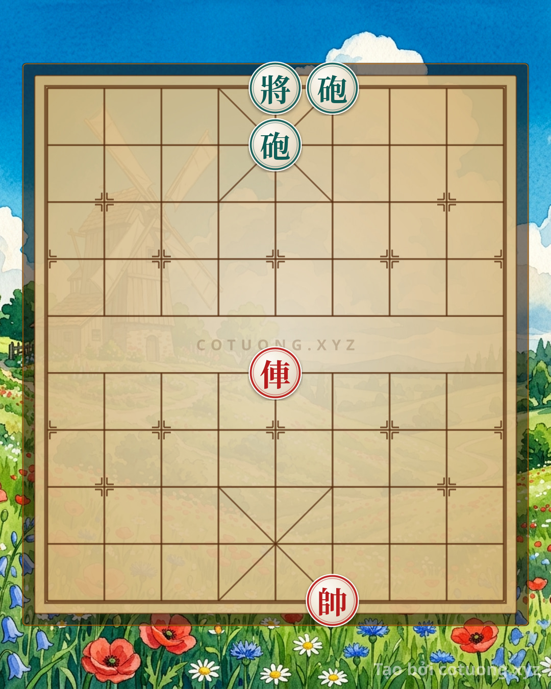 Challenge: Xiangqi: Defensive Tactics with Red Chariot and Red General Exposed on the 4th File - Can you solve it?