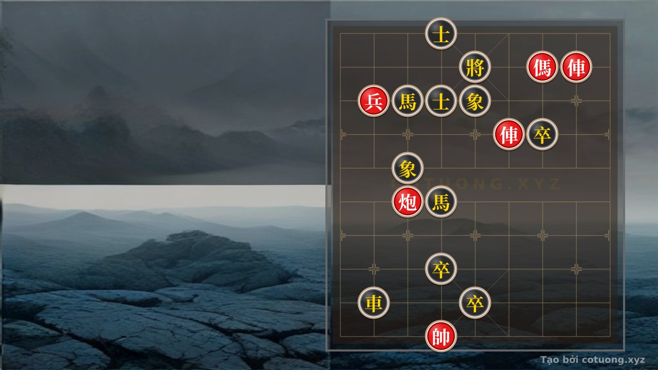 Thế cờ: The Hidden General's Move: The Heartbreaking Move in the 2 Rooks, Cannon, Horse and Three Pawns vs. Double Horse and Three Pawns Endgame — Cờ Tướng Online
