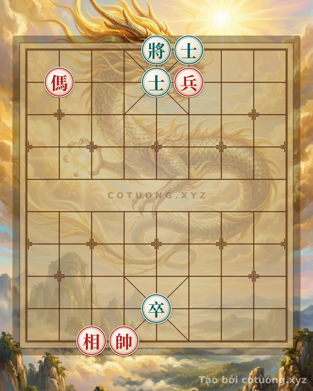 Thế cờ: Xiangqi Strategy: Red vs. Black in the Battle of Blood and Iron — Cờ Tướng Online