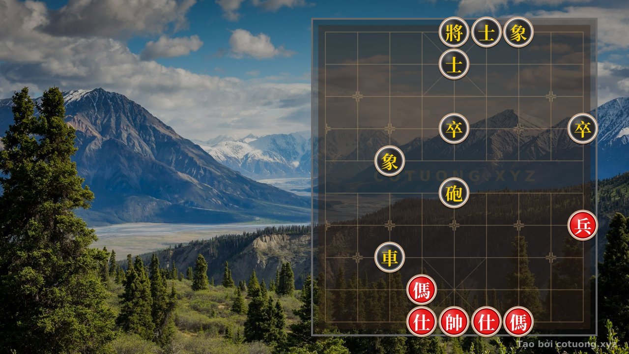 Thế cờ: The 'Net Trap' Trick of the Hidden Piece Master: Beating Black with 1 Pawn and Double Horses — Cờ Tướng Online