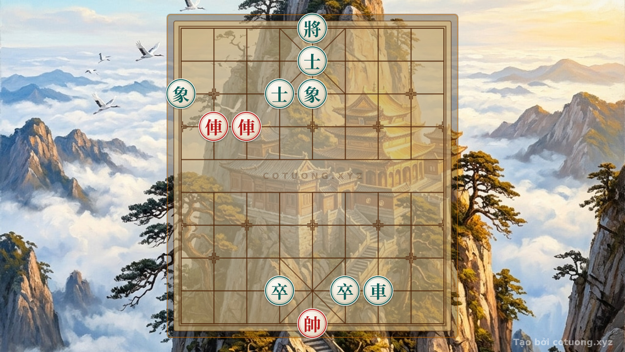 Thế cờ: Xiangqi Super Difficult: Red Lame-Lame Opens with Dense Black Elephants — Cờ Tướng Online