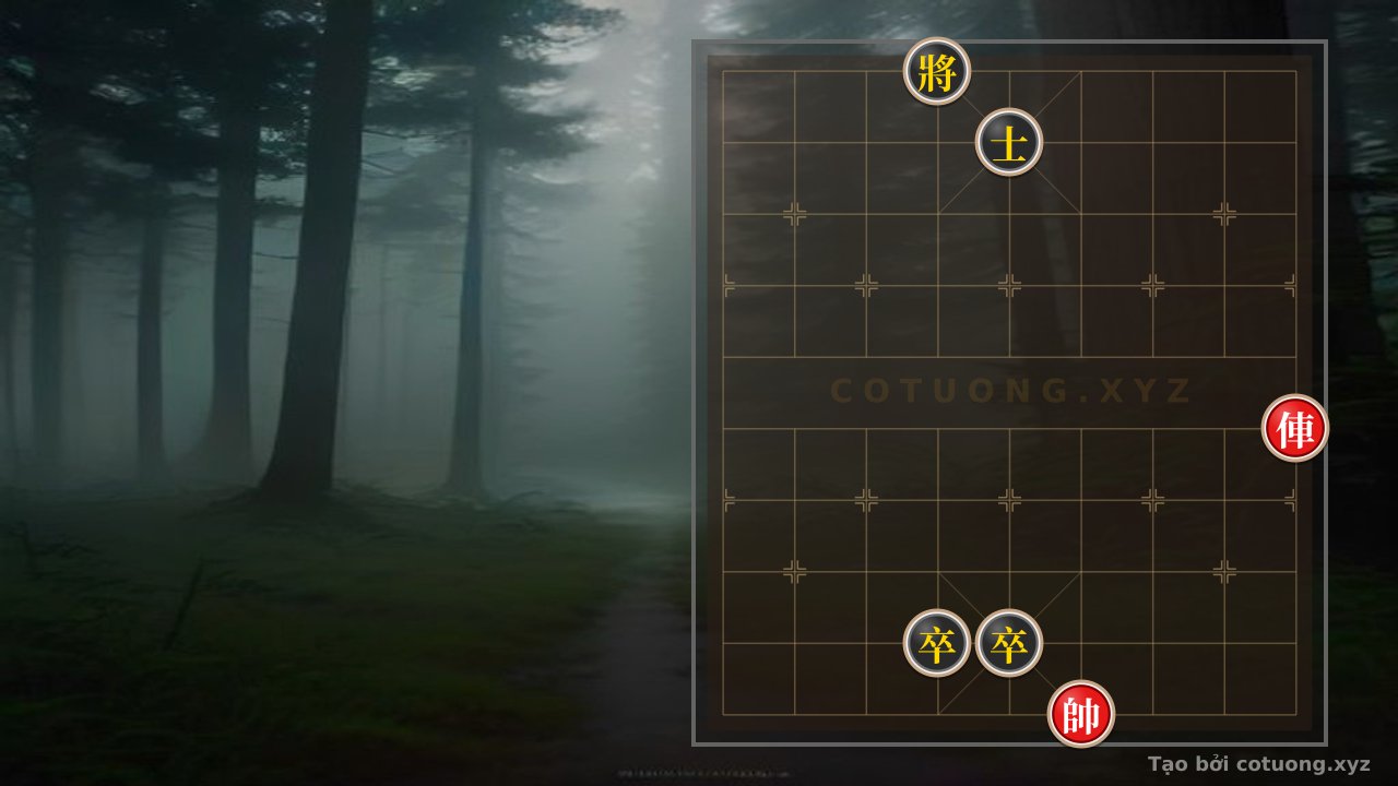 Thế cờ: Xiangqi 6/10: Red Chariot Threatens, Black Advisor Must Respond — Cờ Tướng Online