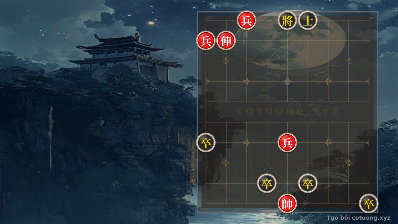 Thế cờ: Xiangqi: Black's Strategic Defense Against Red's Rook in a Critical Position — Cờ Tướng Online