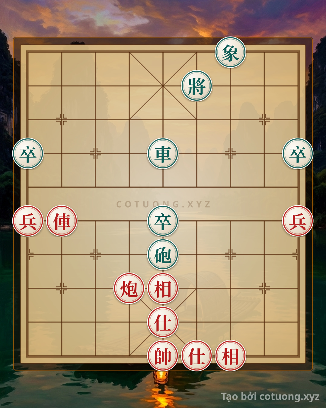 Challenge: Xa pháo hiệp lực trảm tướng - Can you solve it?