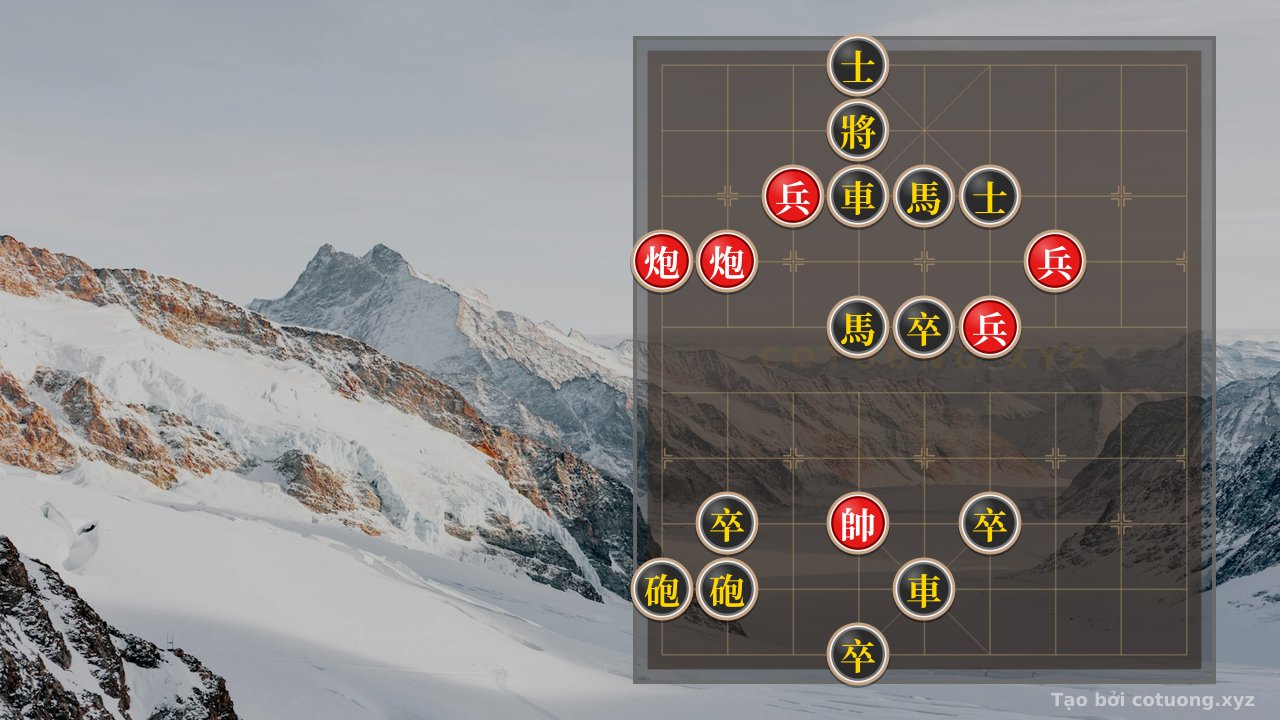 Thế cờ: The Empty Cannon's Brutal Move: A Deadly Move in Xiangqi (5/10) — Cờ Tướng Online