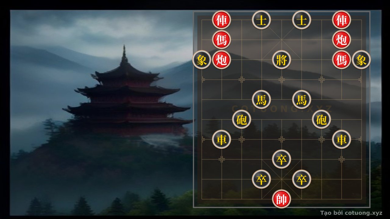 Thế cờ: Red General: Double Horse Leg Trap - Ultimate Defense Tips — Cờ Tướng Online