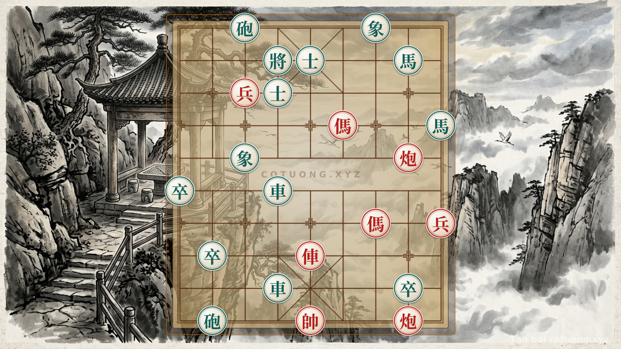 Thế cờ: Xiangqi: Red Cannon's Onslaught - Fire Empty Square Tactics — Cờ Tướng Online