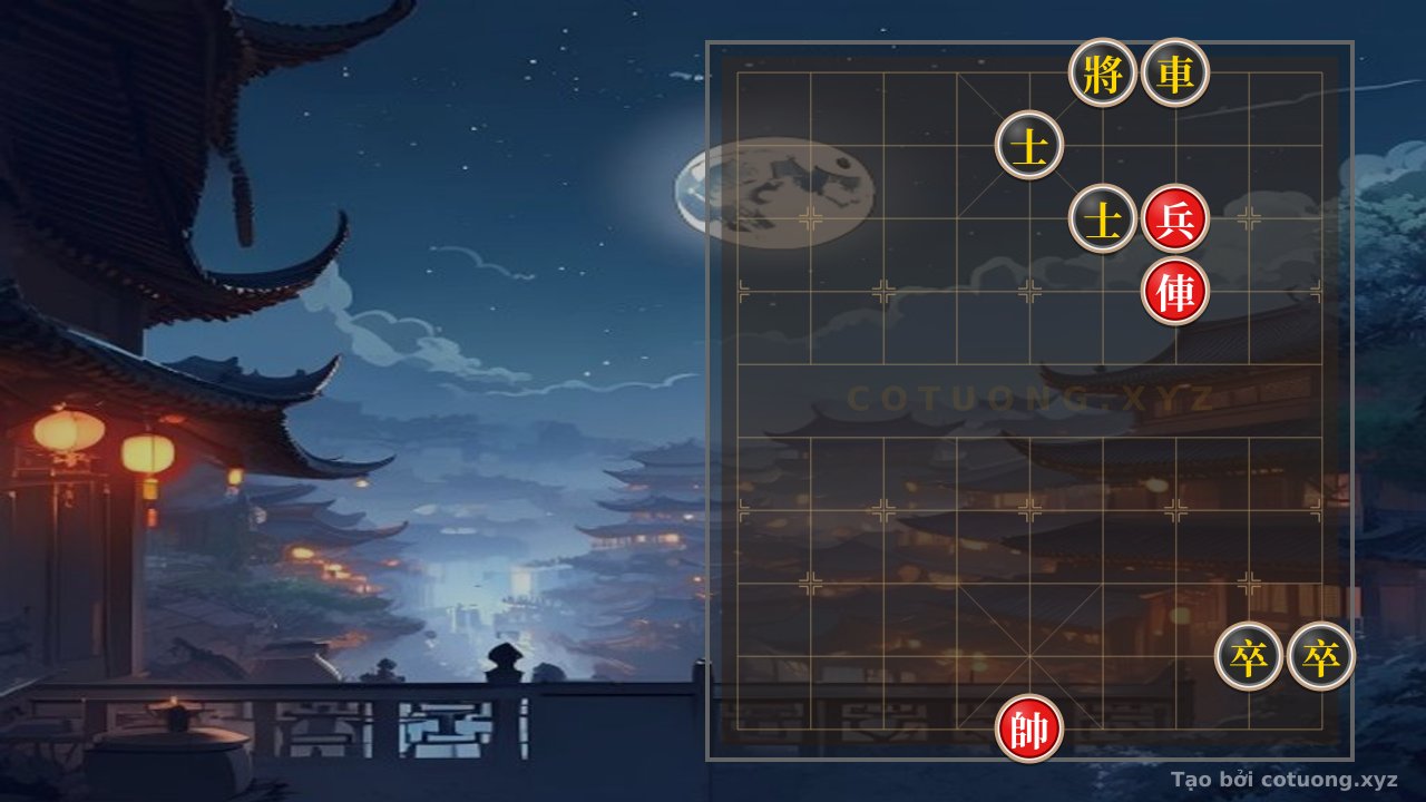 Thế cờ: Xiangqi Mastery: When the Red Chariot and Pawn Outmaneuver the Black Advisors - The Art of Defeating a Double Fortress — Cờ Tướng Online