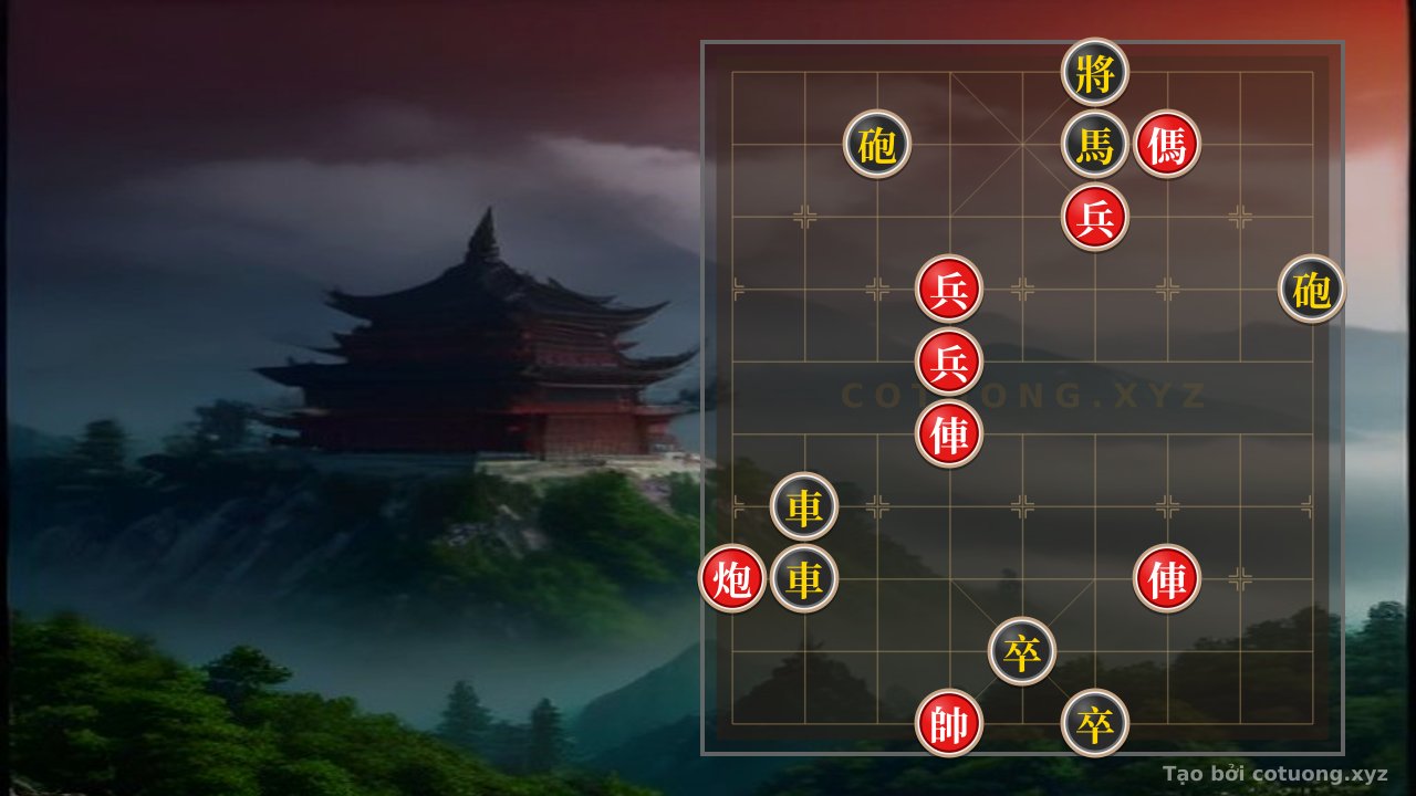 Thế cờ: The Ultimate Xiangqi Trap: When Red's 2 Rooks, 2 Cannons, and 2 Horses Face Black's 3 Pawns - Turn the Game in One Move — Cờ Tướng Online