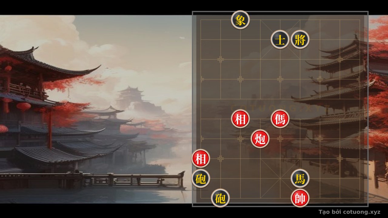 Thế cờ: Xiangqi Super Hard: Black King's Defense Against Broken Elephant in Critical Battle — Cờ Tướng Online