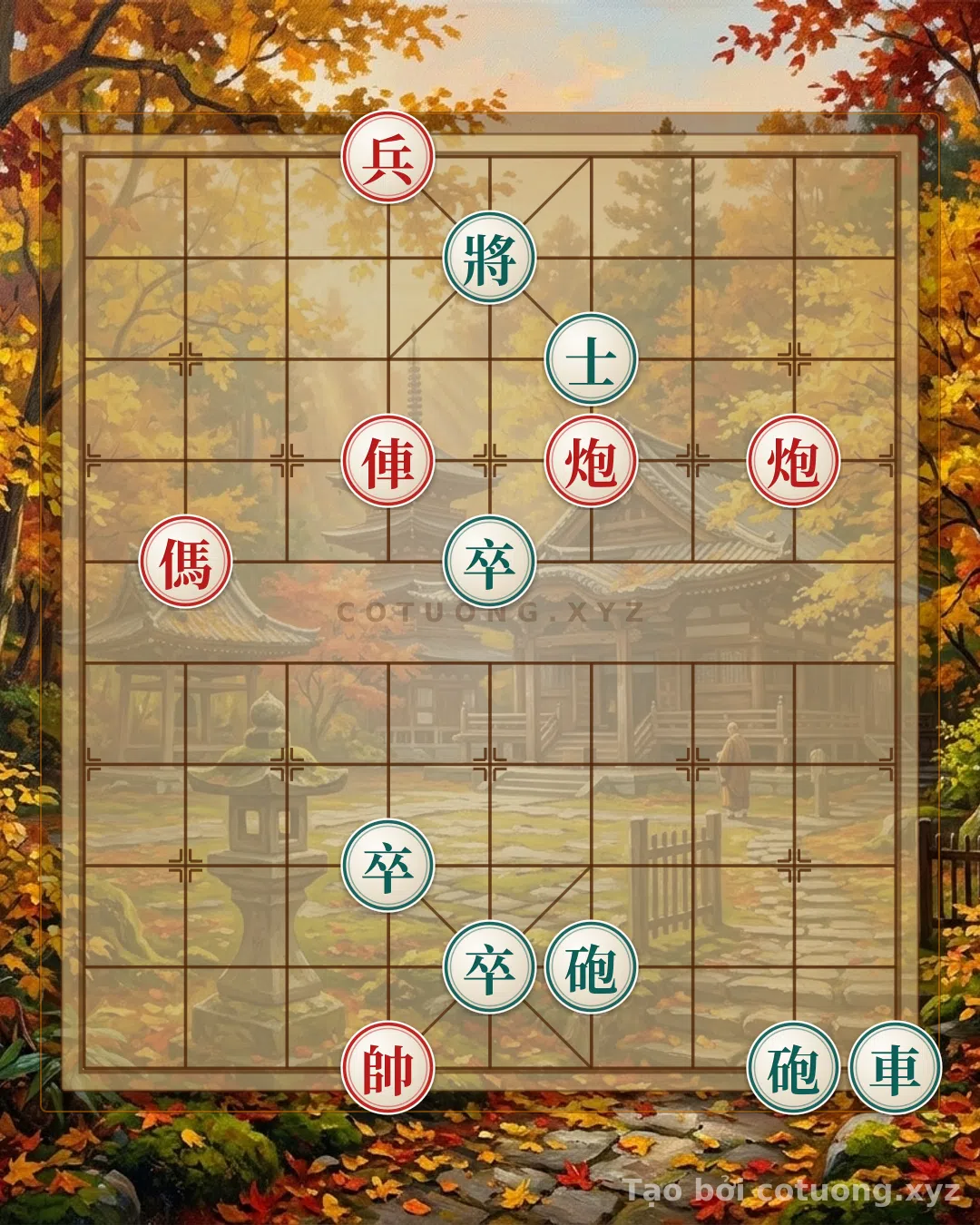 Thử Thách: Thế trận cờ tướng kinh điển: Pháo trống và Xe đâm thọc - Bạn sẽ chọn nước đi nào? - Bạn có thể giải được?