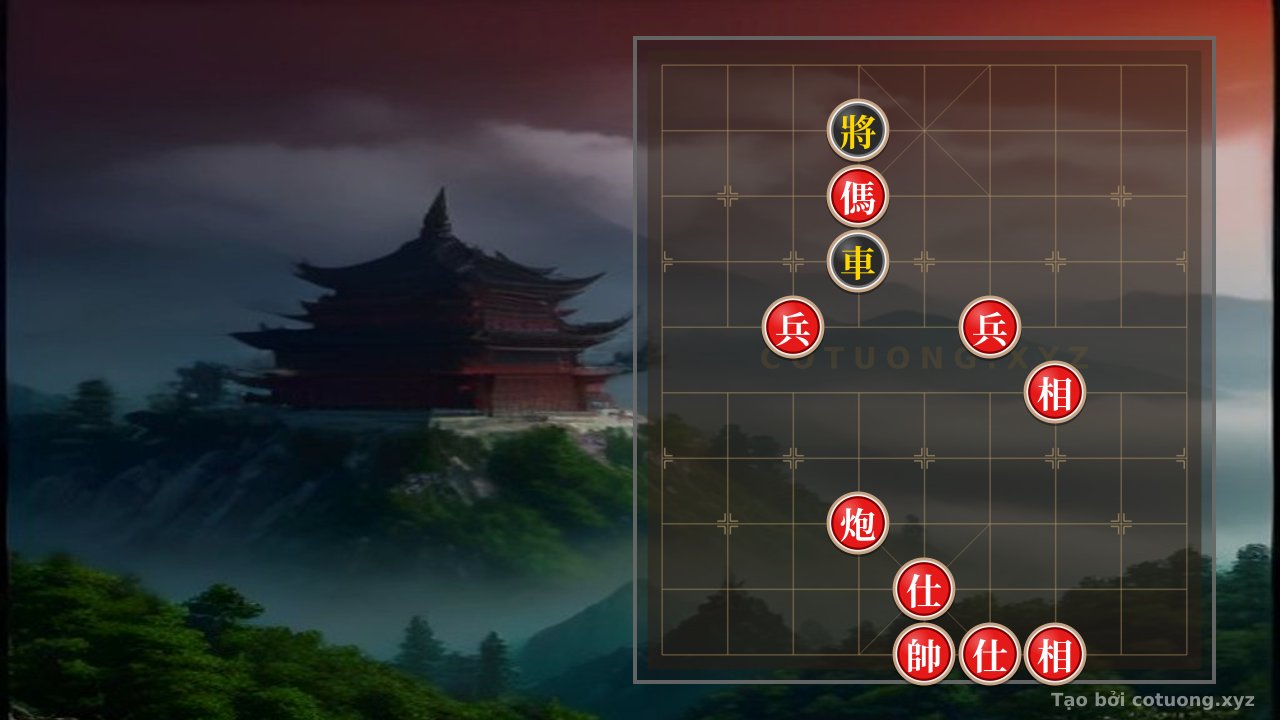 Thế cờ: Xiangqi Mastery: Cannon Horse 2Pawns 2Advisors 2Elephants vs. Chariot - The Essence of Positional Play — Cờ Tướng Online