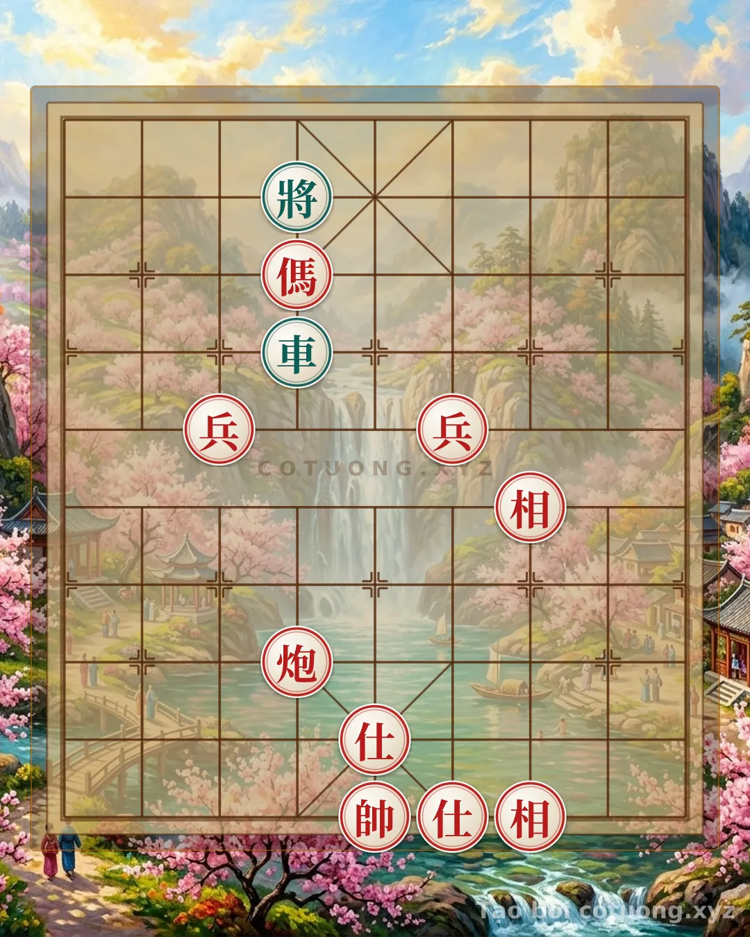 Challenge: Xiangqi Mastery: Cannon Horse 2Pawns 2Advisors 2Elephants vs. Chariot - The Essence of Positional Play - Can you solve it?