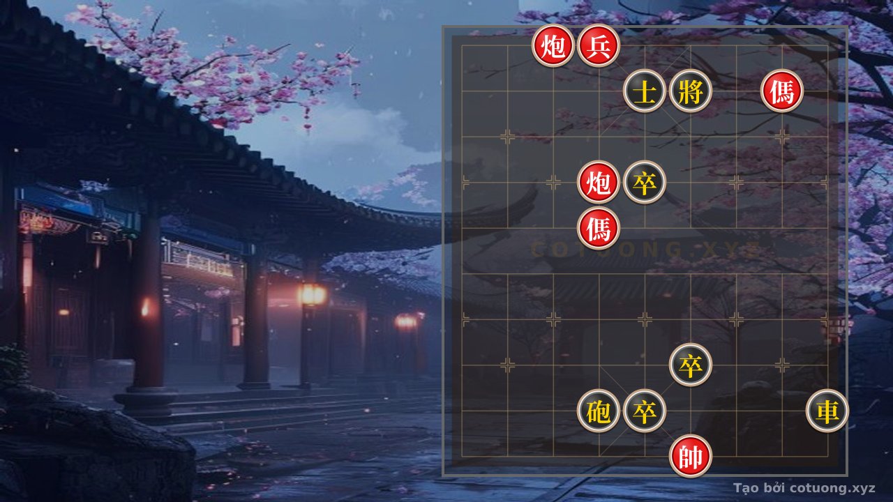 Thế cờ: Super Difficult Xiangqi: The Double Black Horses Interlocking Formation - Red's Strategy Must Know — Cờ Tướng Online