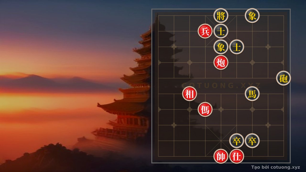 Thế cờ: Thế Cờ Tướng 'Mã Ngọa Tào Khai Sinh': Khi Pháo Đỏ Gặp Song Sĩ Đen - Trận Chiến Kinh Điển Trong Lòng Bàn Cờ — Cờ Tướng Online