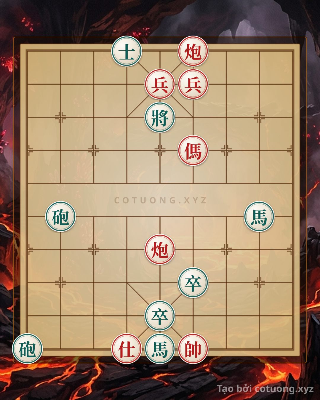 Challenge: Red General Chess: Mastering the 'Empty Cannon' Strategy - Can you solve it?