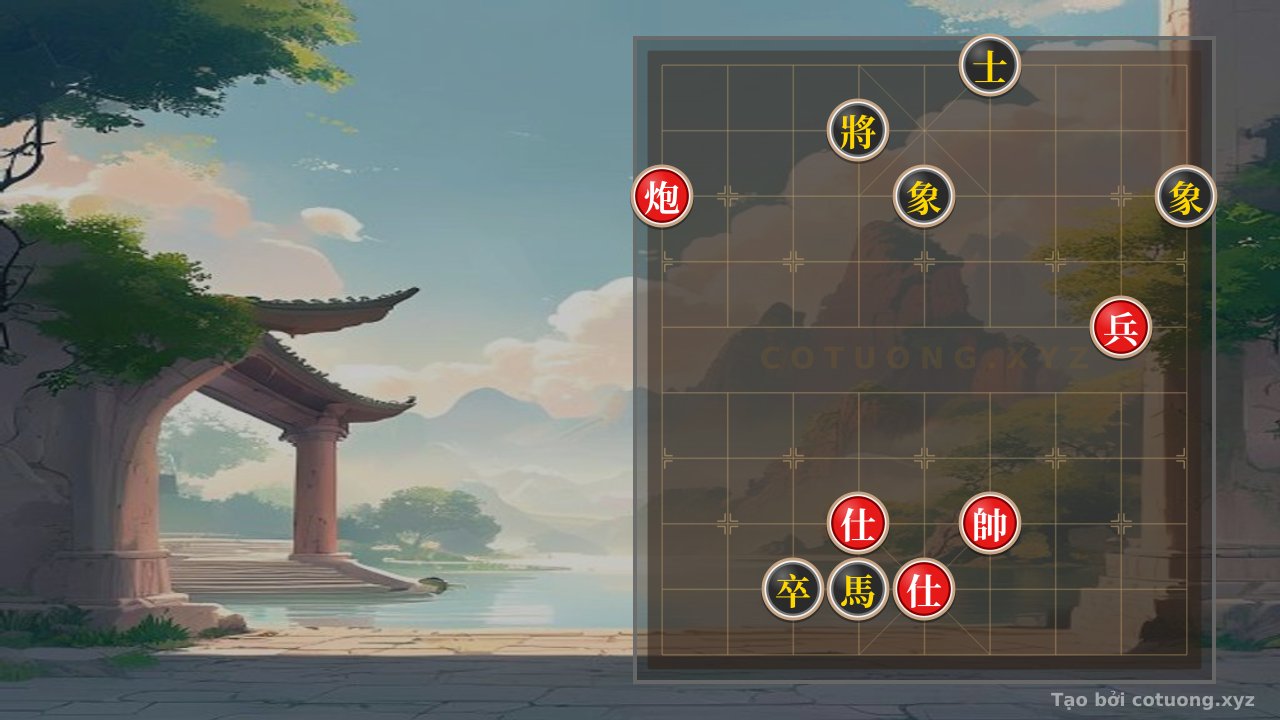 Thế cờ: The 'Cannon Solo Checkmate' Trick: A Simple Yet Sharp Xiangqi Position - Can You See the Decisive Move? — Cờ Tướng Online