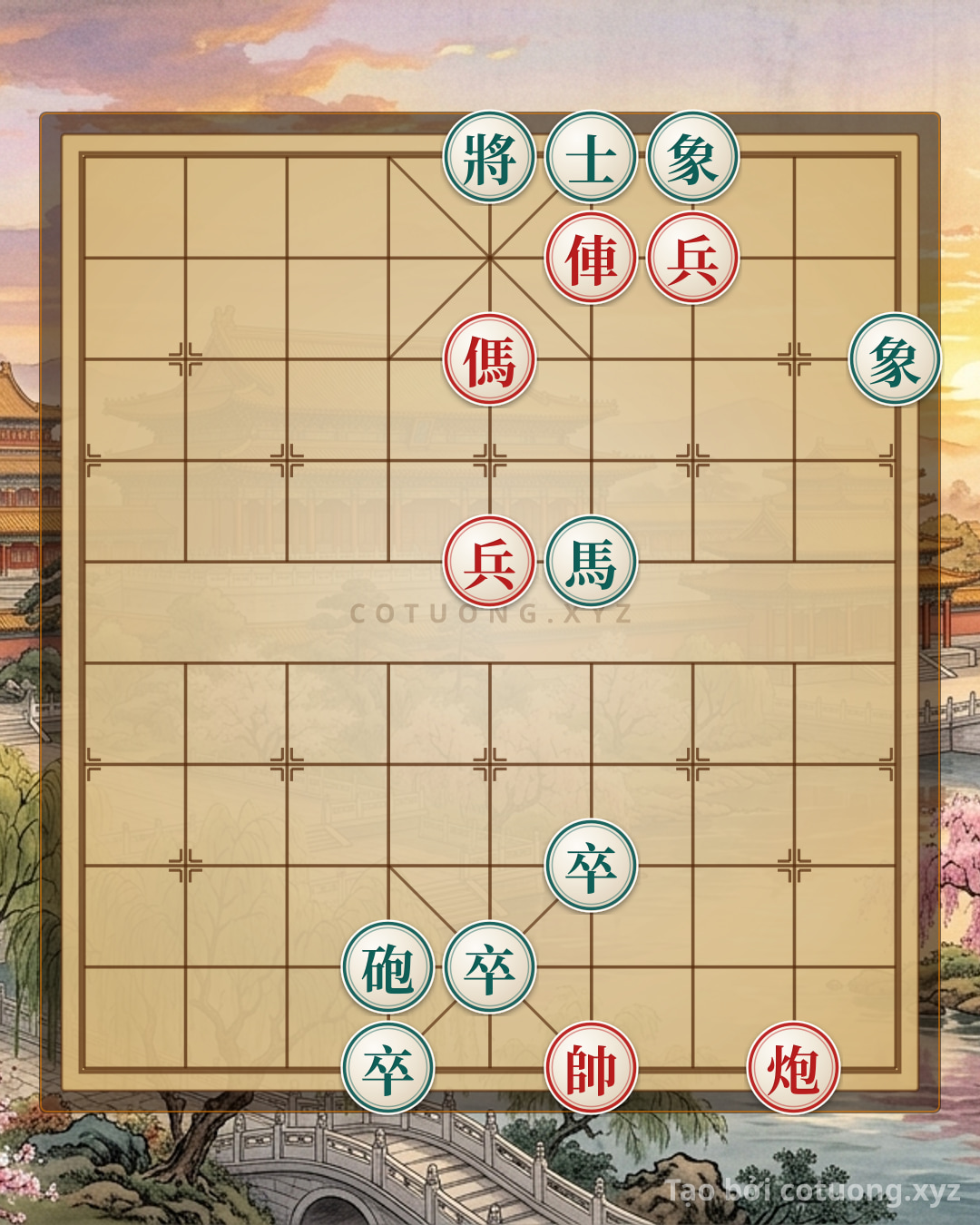 Challenge: Xiangqi Super Hard: Red Crushes Black's Strategy with One Rook Move - Can you solve it?
