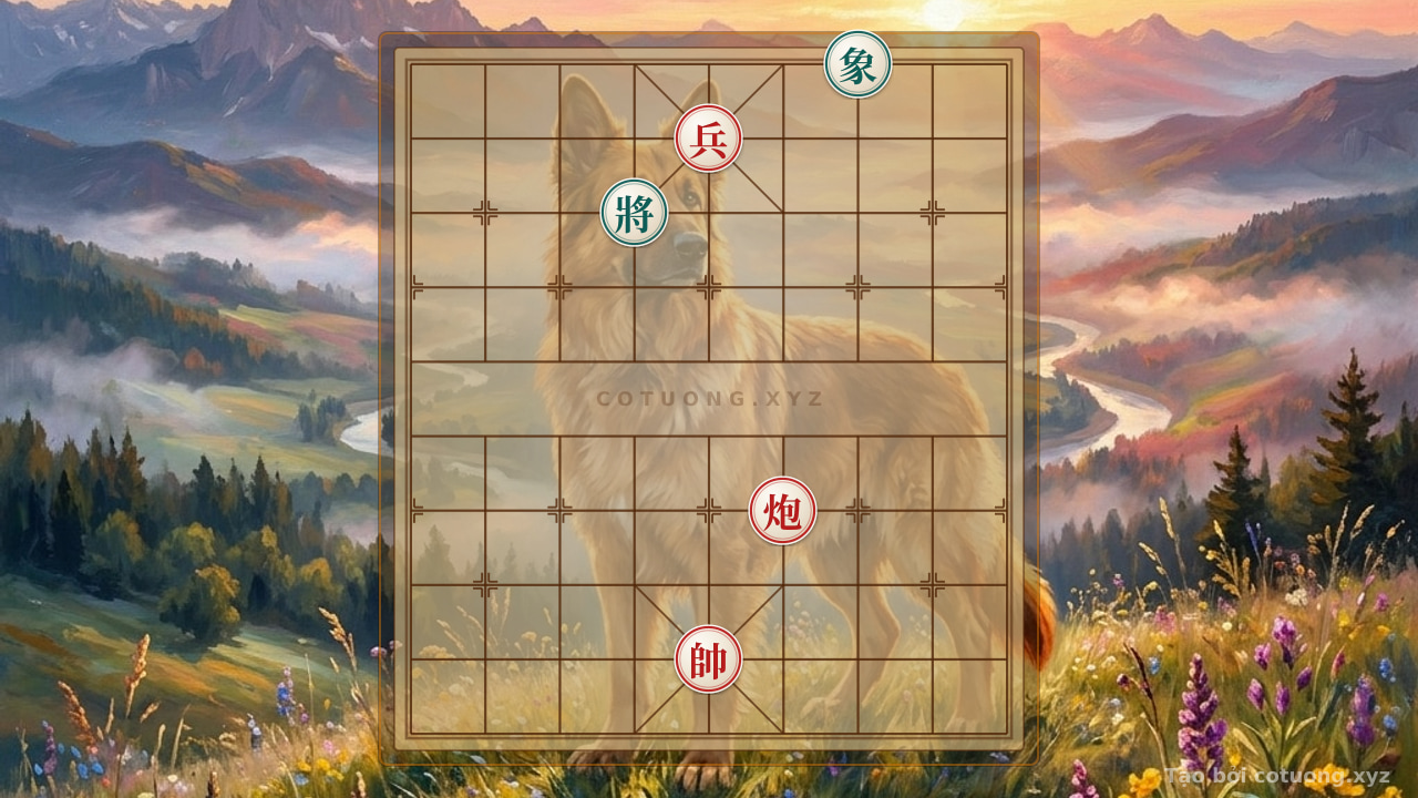 Thế cờ: Red General's Defeat: The Harmony of Strategy and Art — Cờ Tướng Online